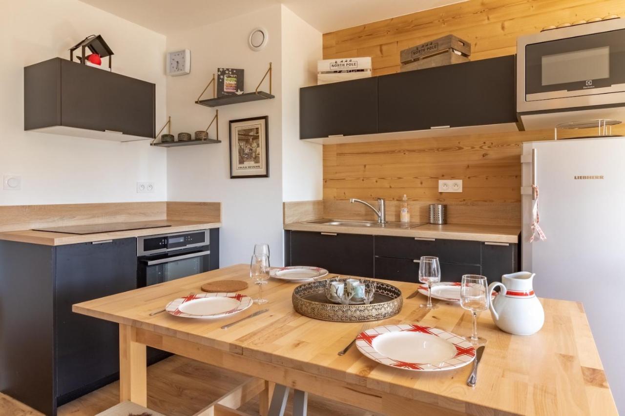 Le cocon ideal pour six personnes avec vue sur les montagnes Génos Extérieur photo